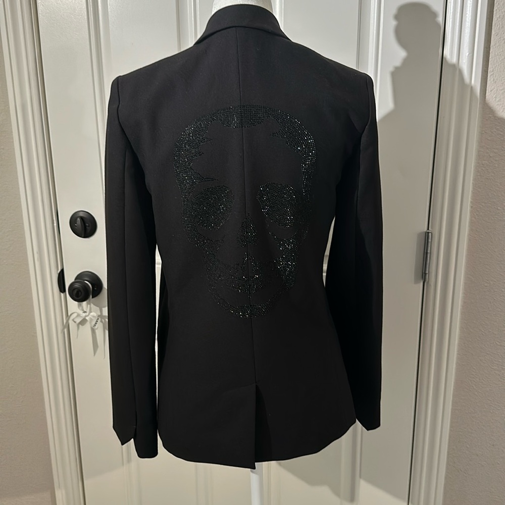 Zadig & Voltaire Black Blazer with Skull Design